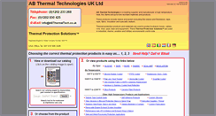 Desktop Screenshot of abthermaltech.co.uk